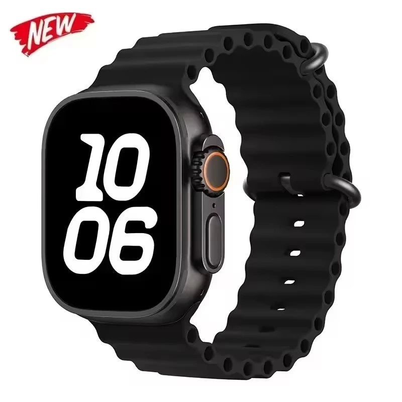 Ocean Silicone band for Apple Watch straps 46mm 45mm 40mm Ultra 2 49mm 44mm 41mm 38-42mm sport bracelet series 10 9 8 7 6 5 4 SE