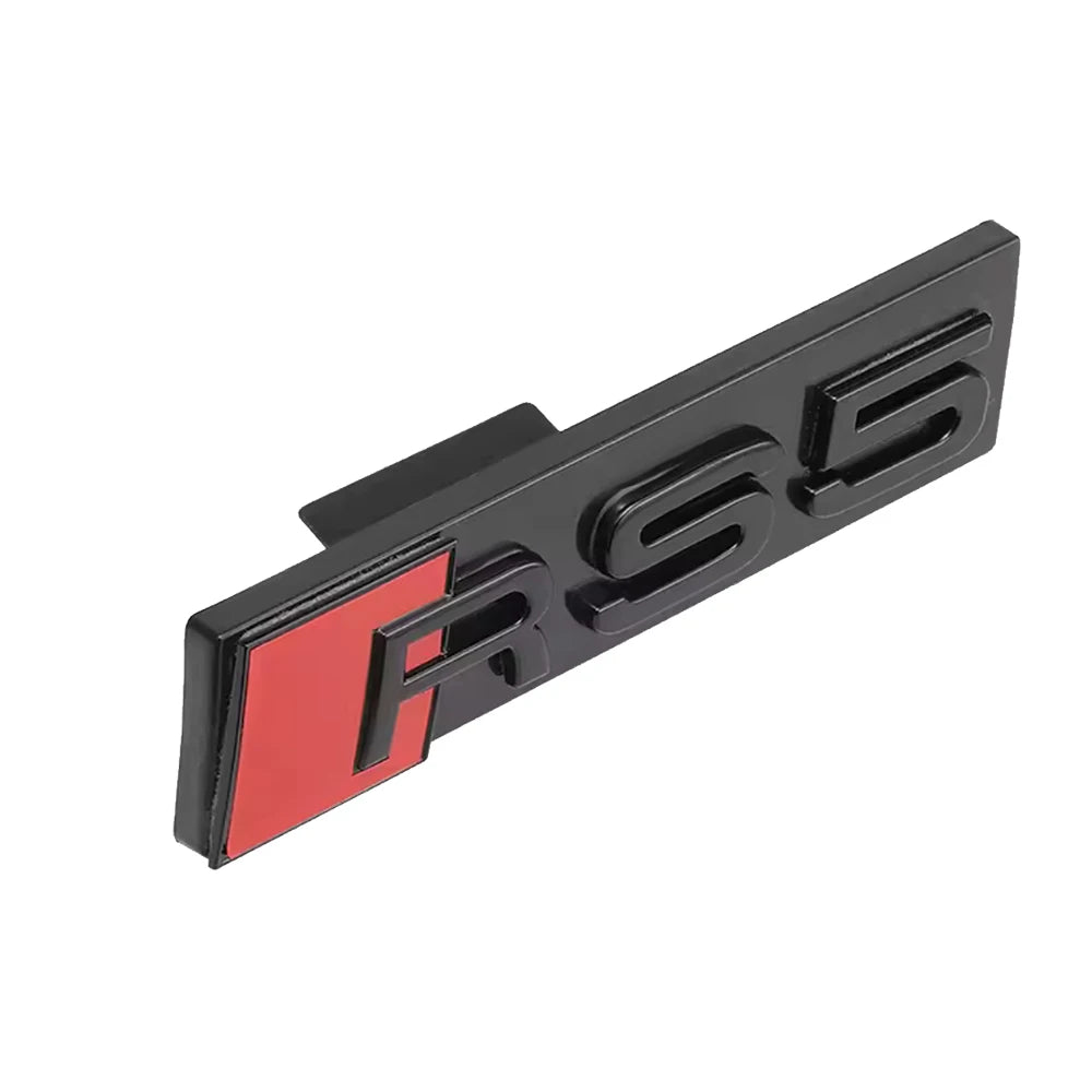 Décoration d'emblème de calandre avant de voiture ABS 3D, accessoires de Modification automobile pour Audi RS3 RS4 RS5 RS6 RS7 RS8 Badge Logo
