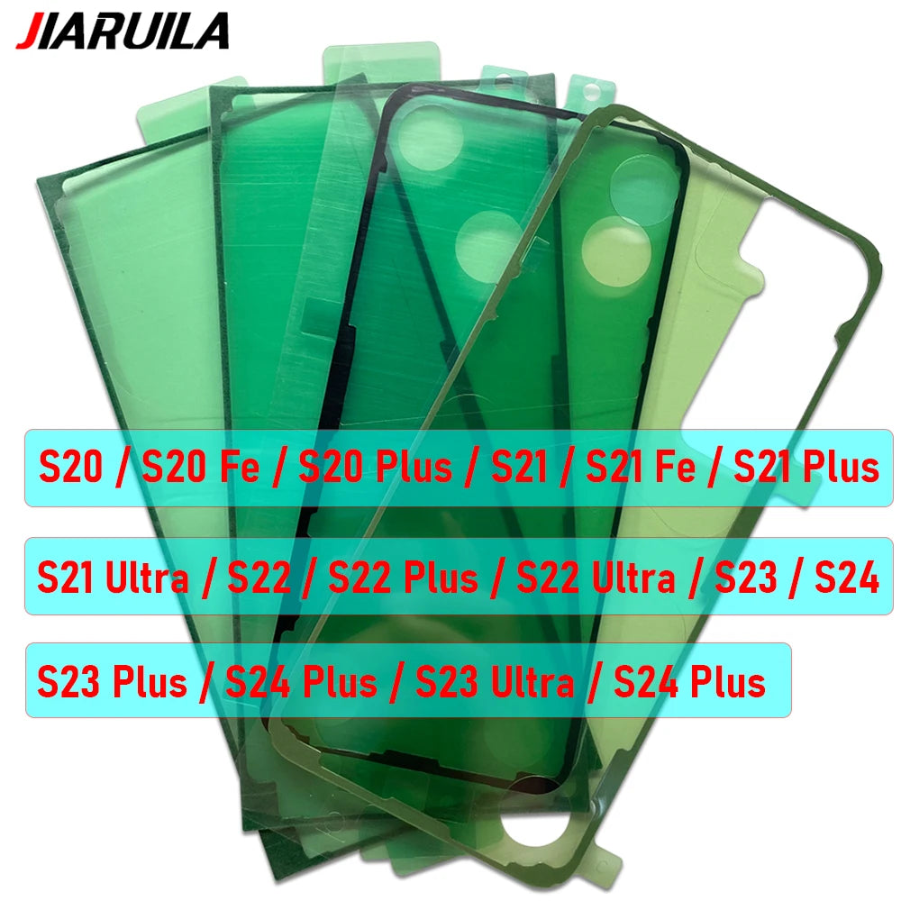 Nouveau autocollant adhésif étanche, boîtier arrière, couvercle de batterie, ruban adhésif pour Samsung S20 Fe S21 S22 Plus S23 Ultra S24 S21 Fe S22