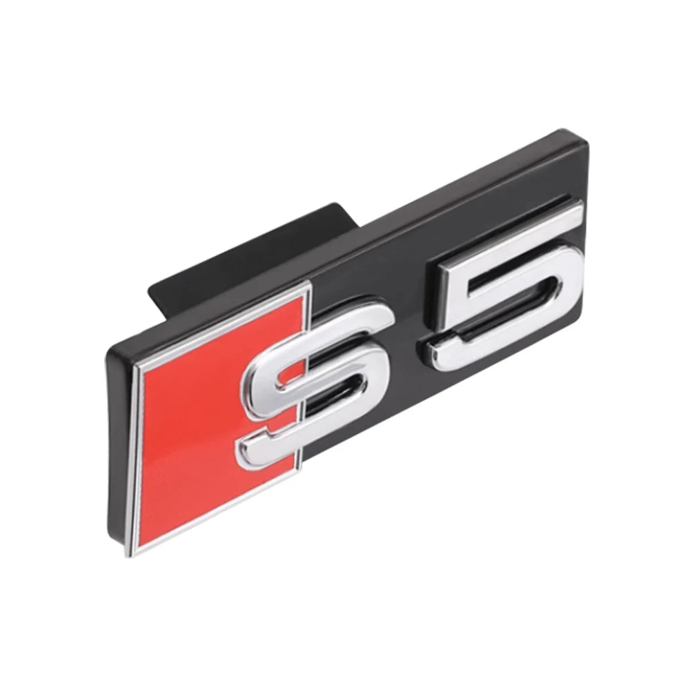 Décoration d'emblème de calandre avant de voiture ABS 3D, accessoires de Modification automobile pour Audi RS3 RS4 RS5 RS6 RS7 RS8 Badge Logo