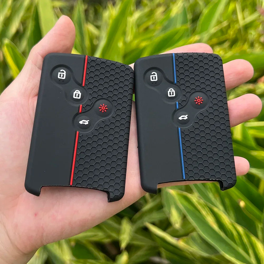 Juste de clé de voiture en silicone pour Renault, Kadjar, Captur, Clio, Megane, 2, 3, 4, RS, Koleos, Logan, Scenic, Duster, étui à cartes, accessoires de chiot