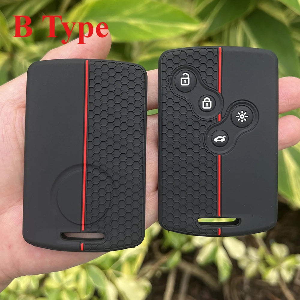 Juste de clé de voiture en silicone pour Renault, Kadjar, Captur, Clio, Megane, 2, 3, 4, RS, Koleos, Logan, Scenic, Duster, étui à cartes, accessoires de chiot