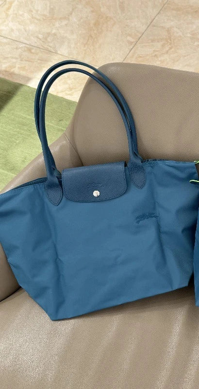 1 femmes pliable hobos nylon sac à main sacs classiques dame sac fourre-tout brodé sacs à bandoulière courts et longchamp poignées sacs