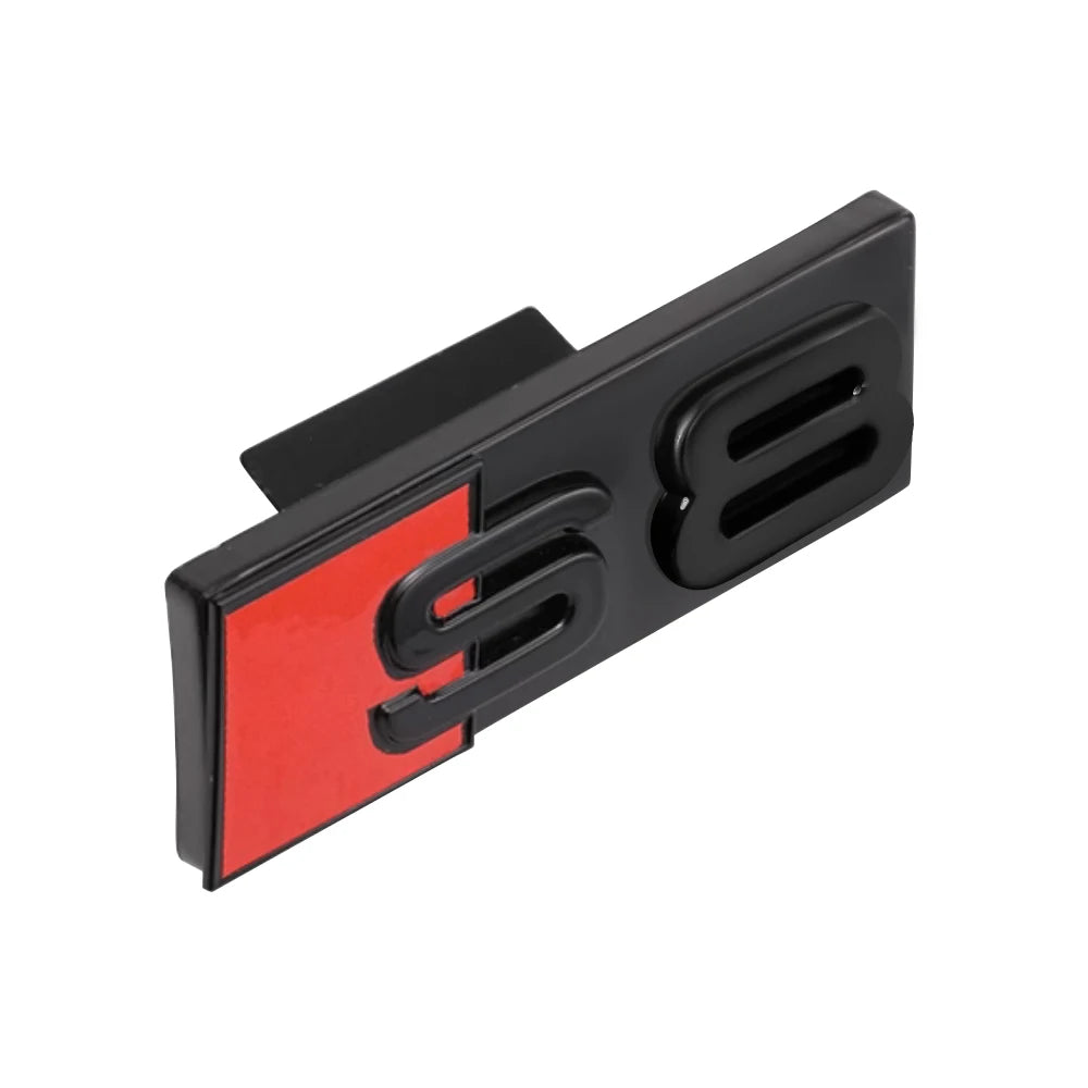 Décoration d'emblème de calandre avant de voiture ABS 3D, accessoires de Modification automobile pour Audi RS3 RS4 RS5 RS6 RS7 RS8 Badge Logo