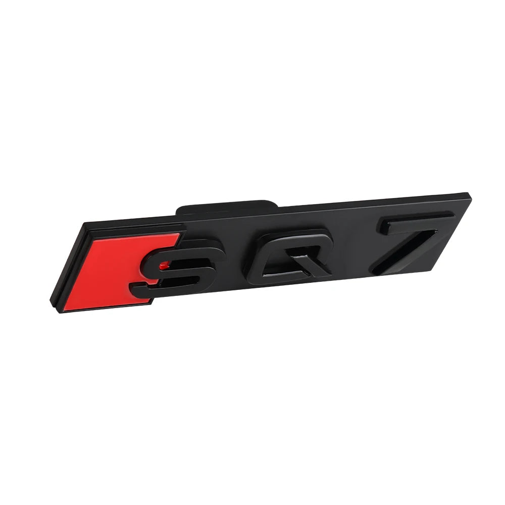 Décoration d'emblème de calandre avant de voiture ABS 3D, accessoires de Modification automobile pour Audi RS3 RS4 RS5 RS6 RS7 RS8 Badge Logo