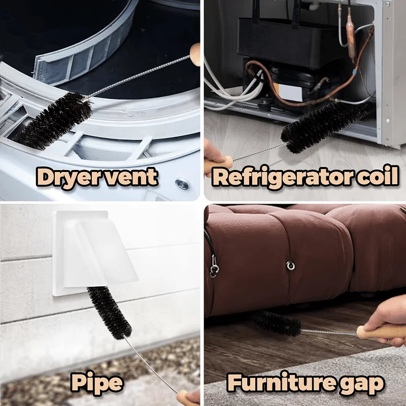 Brosse à peluches pour sèche-linge, nettoyeur de piège à évent, brosse de nettoyage de radiateur, brosse de nettoyage de Machine à laver, fournitures de nettoyage 1 pièce