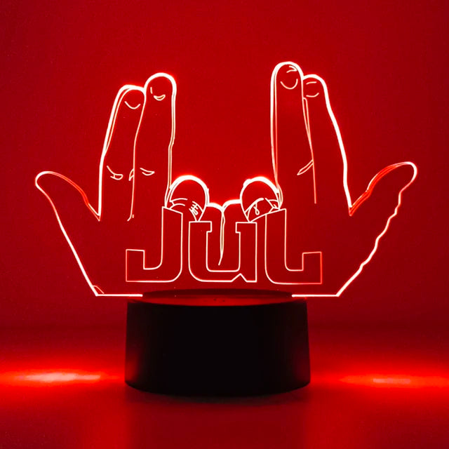 LED Night Light Celebrity JUL for Fans Bedroom Decoration Lighting Birthday Gift Battery Powered Color Changing 3d Lamp Jul