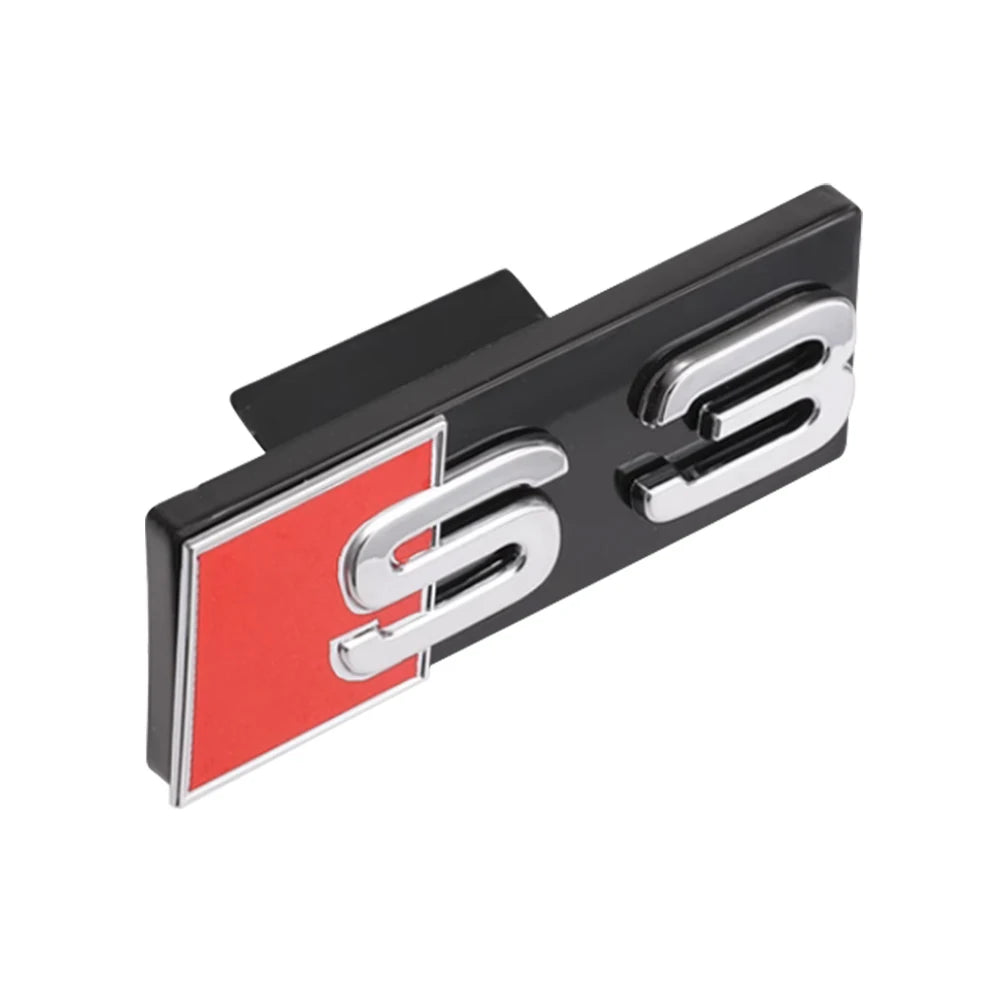 Décoration d'emblème de calandre avant de voiture ABS 3D, accessoires de Modification automobile pour Audi RS3 RS4 RS5 RS6 RS7 RS8 Badge Logo
