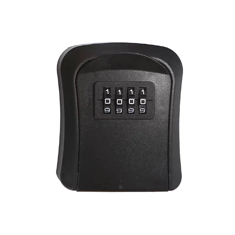 Wall Mount Key Lock Box 4 Digit Password Code Security Lock No Key for Home Office Key Safe Secret Storage Box Organizer