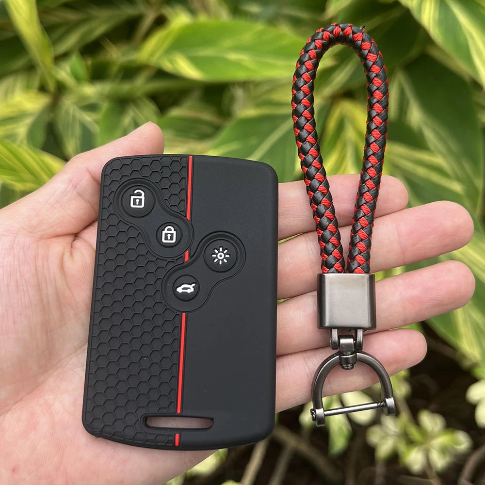 Juste de clé de voiture en silicone pour Renault, Kadjar, Captur, Clio, Megane, 2, 3, 4, RS, Koleos, Logan, Scenic, Duster, étui à cartes, accessoires de chiot