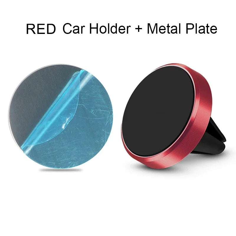 Metal Magnetic Car Phone Holder Mini Vent Clip Super Magnetic Car Phone Holder Mobile Phone Mount for IPhone 12 13Samsung Huawei