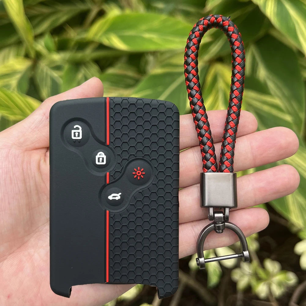 Juste de clé de voiture en silicone pour Renault, Kadjar, Captur, Clio, Megane, 2, 3, 4, RS, Koleos, Logan, Scenic, Duster, étui à cartes, accessoires de chiot