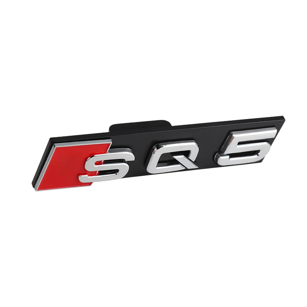 Décoration d'emblème de calandre avant de voiture ABS 3D, accessoires de Modification automobile pour Audi RS3 RS4 RS5 RS6 RS7 RS8 Badge Logo