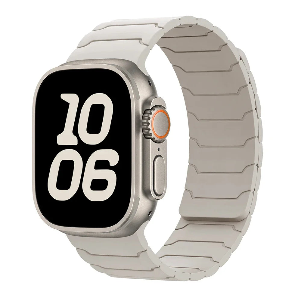 Bracelet pour Apple Watch ultra 2, 49mm 45mm 44mm 40mm 42mm 46mm 41mm 38mm, Bracelet magnétique en Silicone, série IWatch 10 SE 9 8 7