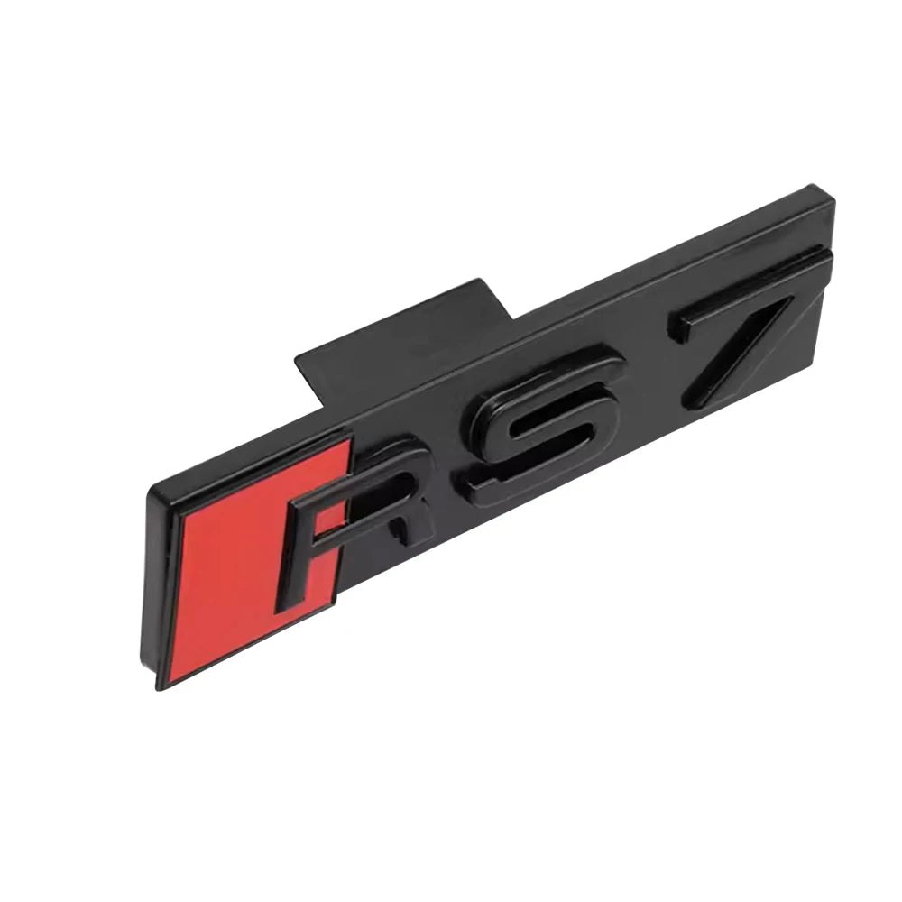 Décoration d'emblème de calandre avant de voiture ABS 3D, accessoires de Modification automobile pour Audi RS3 RS4 RS5 RS6 RS7 RS8 Badge Logo
