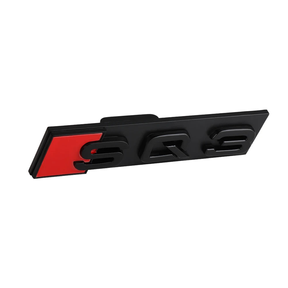 Décoration d'emblème de calandre avant de voiture ABS 3D, accessoires de Modification automobile pour Audi RS3 RS4 RS5 RS6 RS7 RS8 Badge Logo