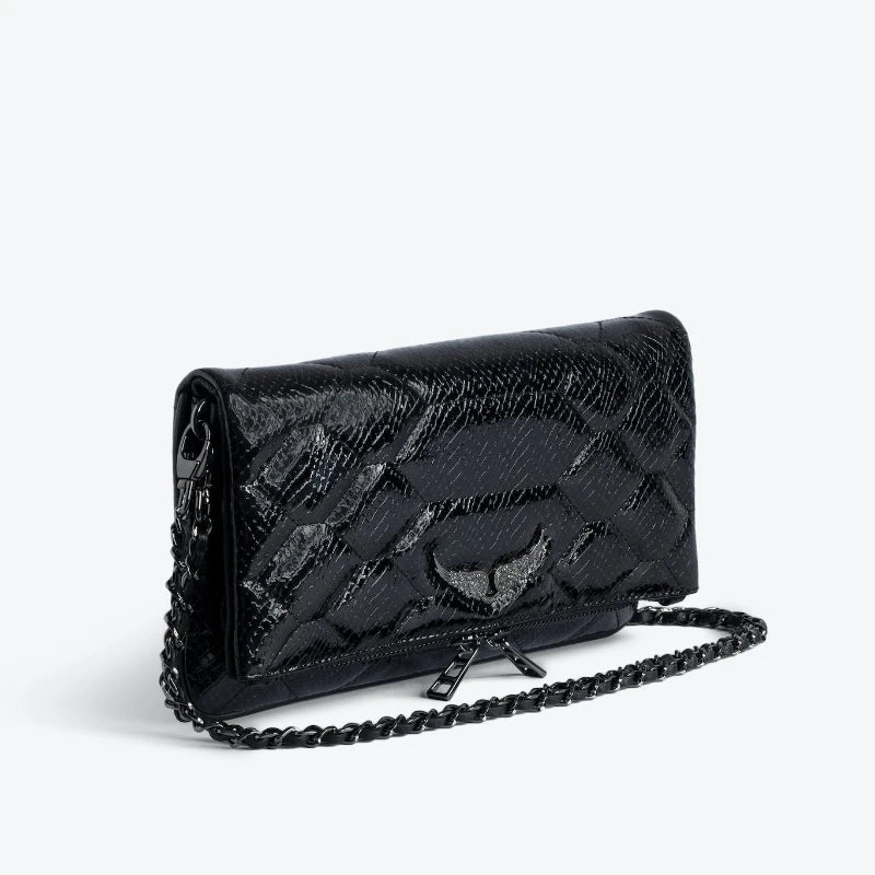 Haute qualité Zadig & Voltaire sac de luxe femmes ailes classique zv sacs Vintage noir Rocky clouté épaule bandoulière fête Sachet