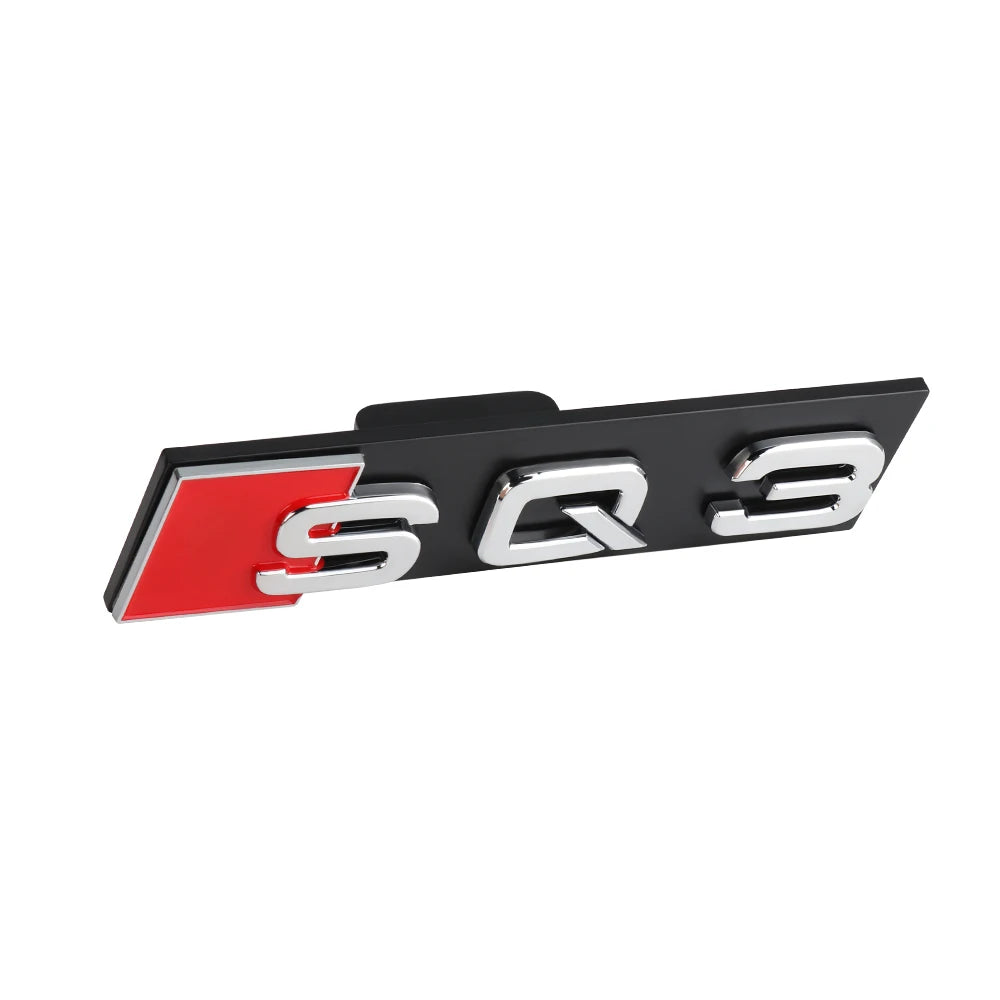 Décoration d'emblème de calandre avant de voiture ABS 3D, accessoires de Modification automobile pour Audi RS3 RS4 RS5 RS6 RS7 RS8 Badge Logo