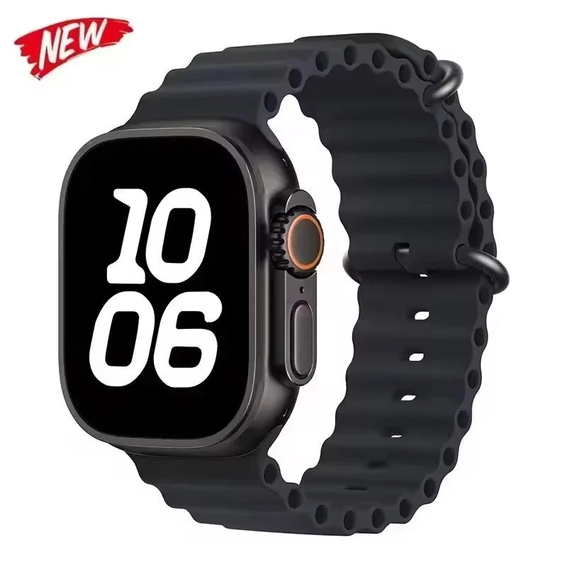 Ocean Silicone band for Apple Watch straps 46mm 45mm 40mm Ultra 2 49mm 44mm 41mm 38-42mm sport bracelet series 10 9 8 7 6 5 4 SE